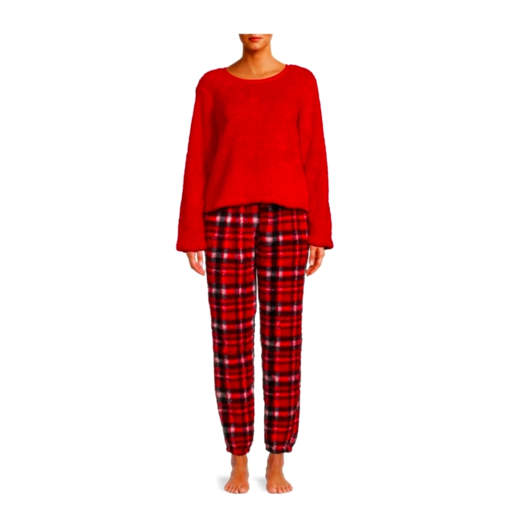 Jessica Simpson Faux Sherpa Pj's 4-Piece Set, New